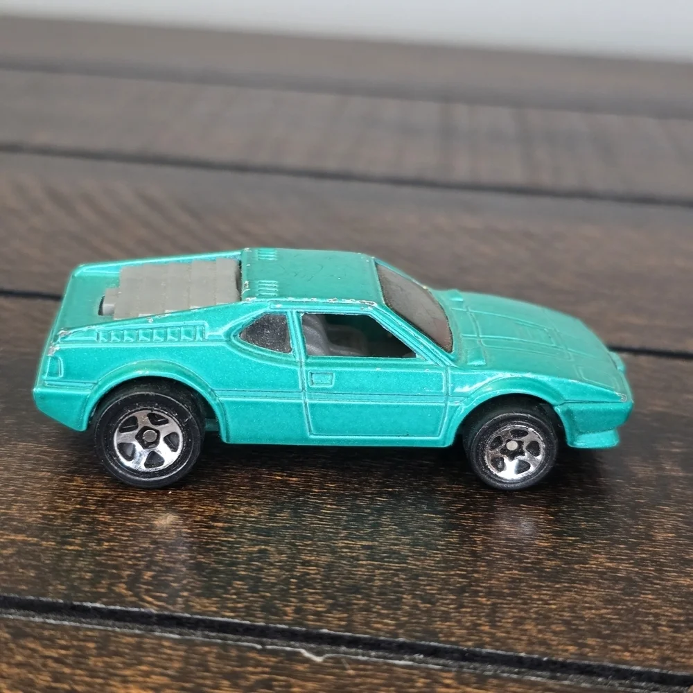 Vintage Matchbox 1970 Gold Chevy El Camino 1982 Hot Wheels BMW M1 Green Cars